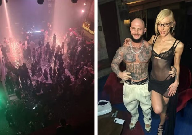 Famosos em festa de pelados foram presos