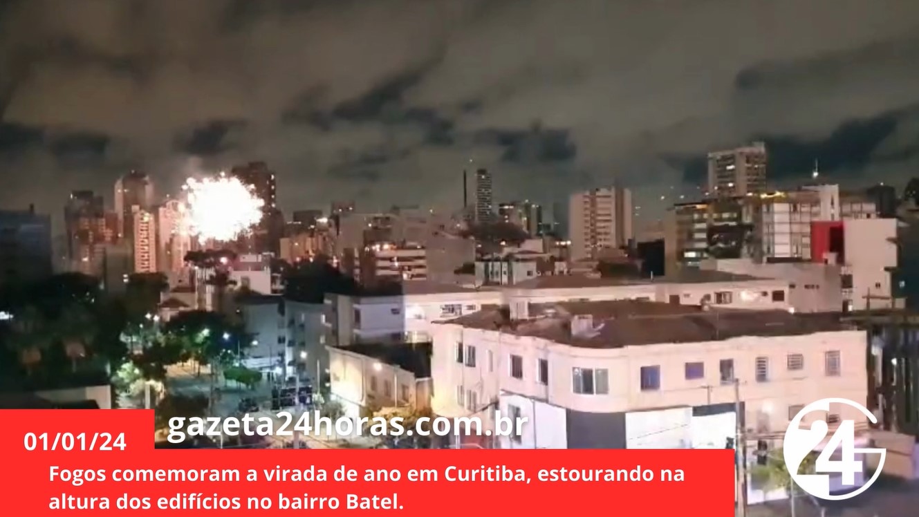 Curitiba: Fogos de artifício explodem na altura dos prédios no Batel