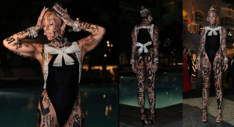 Adriane Galisteu tatuada, rouba a cena