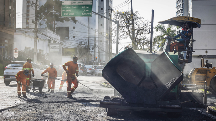 Recuperação do pavimento da Rua XV de Novembro começa hoje