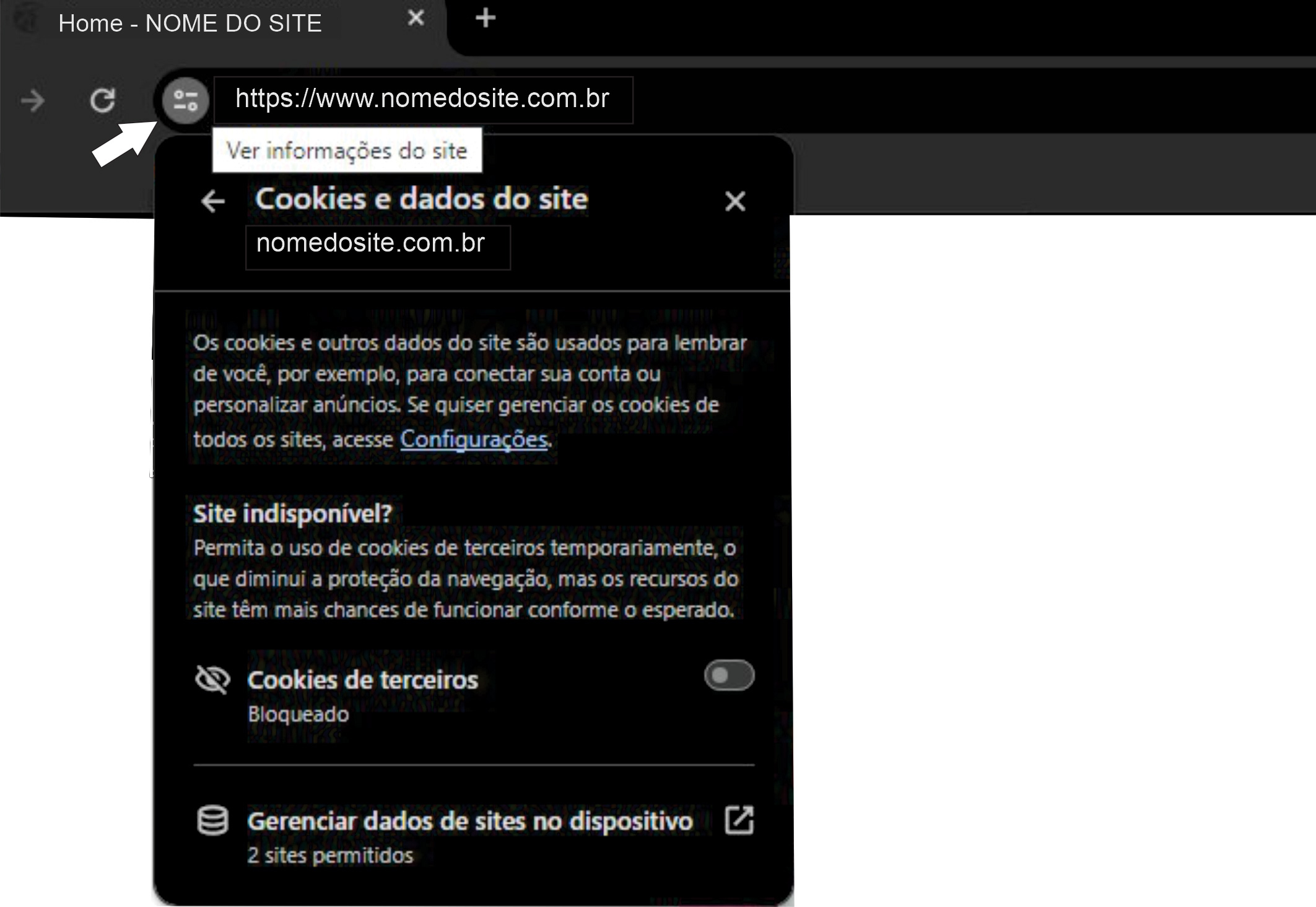 Você aceita todos os cookies de sites que visita?