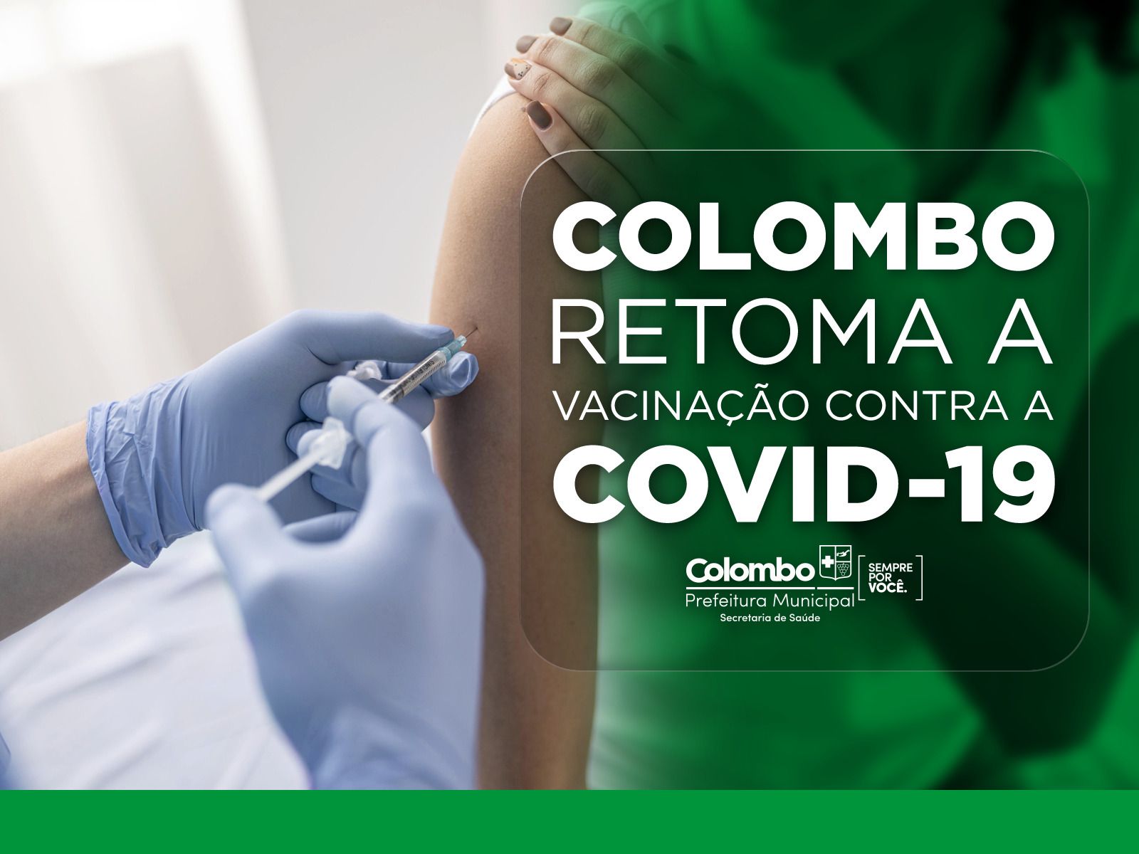 Colombo retoma a vacinação do COVID-19 nesta segunda-feira, 20