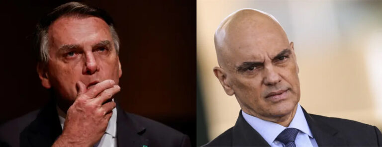 Frente à frente: Bolsonaro e Moraes