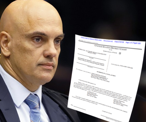 Alexandre de Moraes é intimado pela Justiça dos EUA em ação movida por Trump Media e Rumble