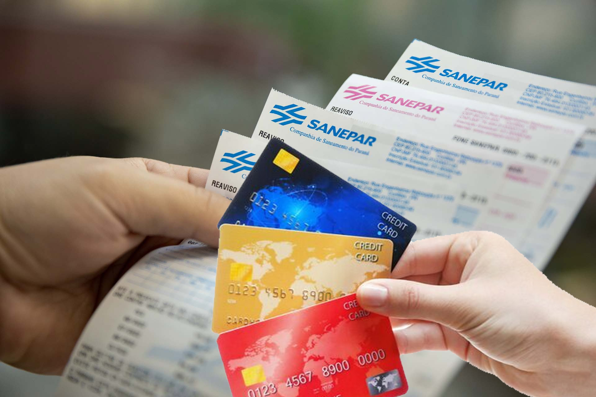 Sanepar disponibiliza pagamento de fatura com cartão de crédito