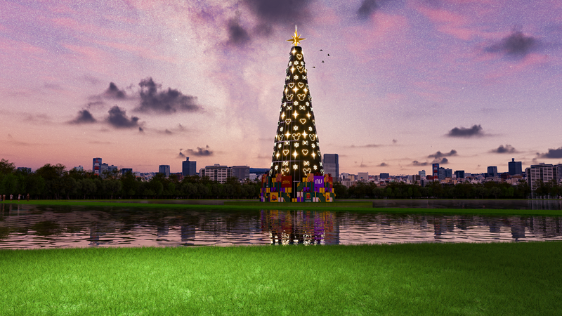 Natal de Curitiba terá a maior árvore já construída para a data