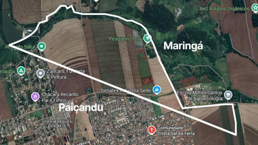 Lei corrige limites territoriais entre Maringá e Paiçandu