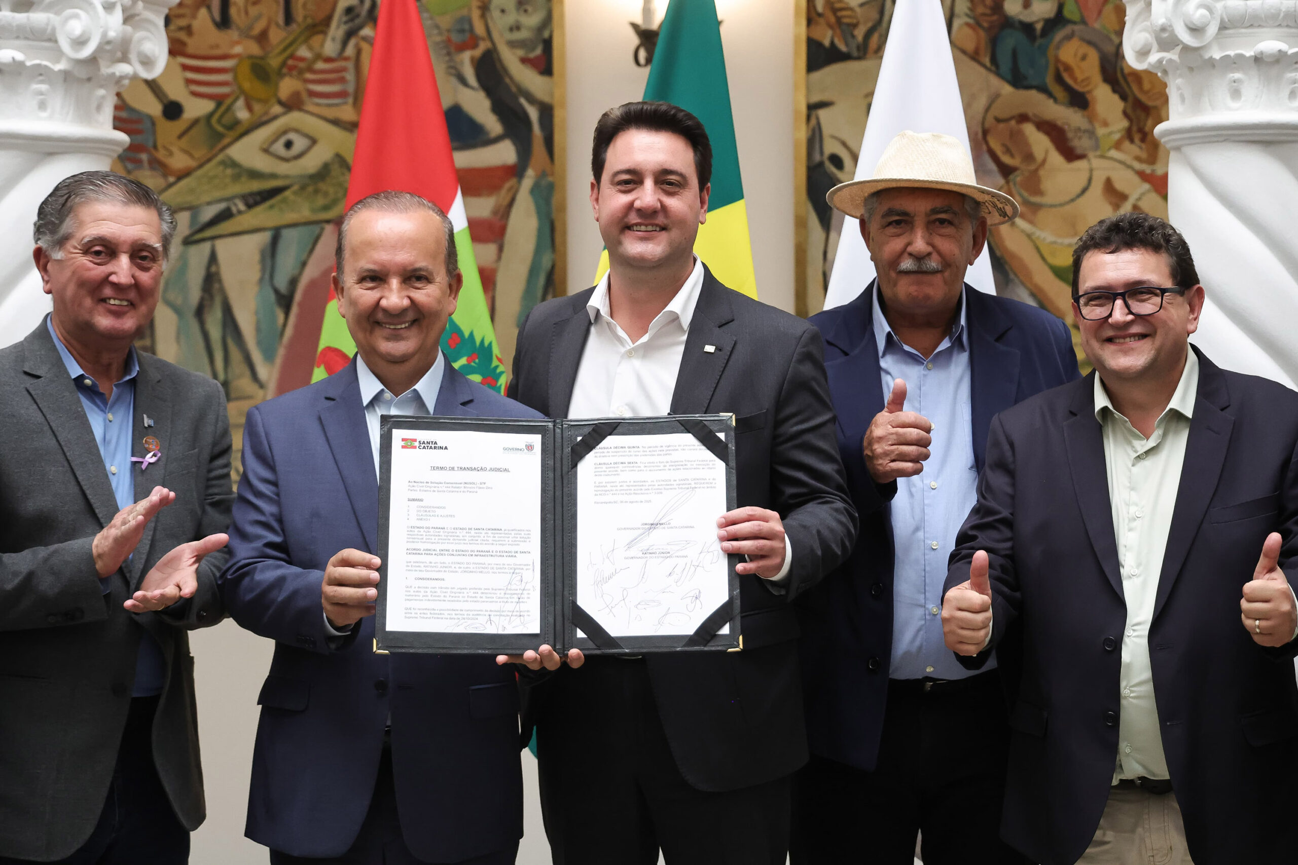 STF homologa acordo histórico entre Paraná e Santa Catarina