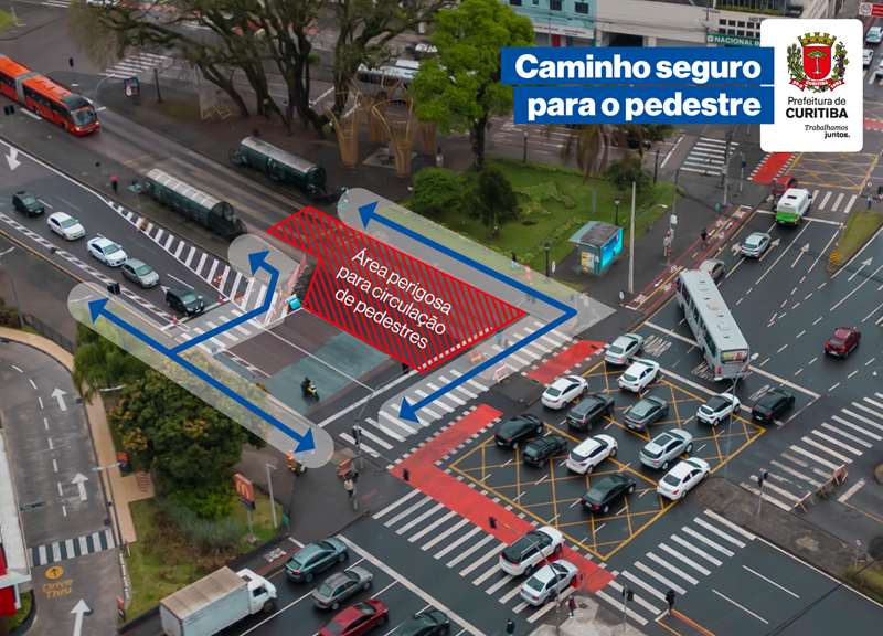 Pedestres: atenção na região da Rodoferroviária durante obra do BRT Leste/Oeste