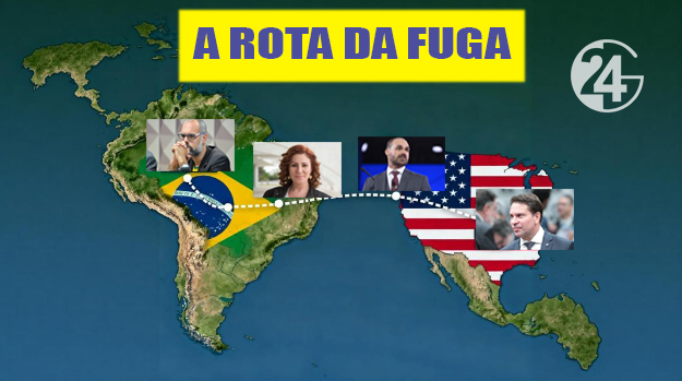 Fuga de políticos brasileiros para os EUA